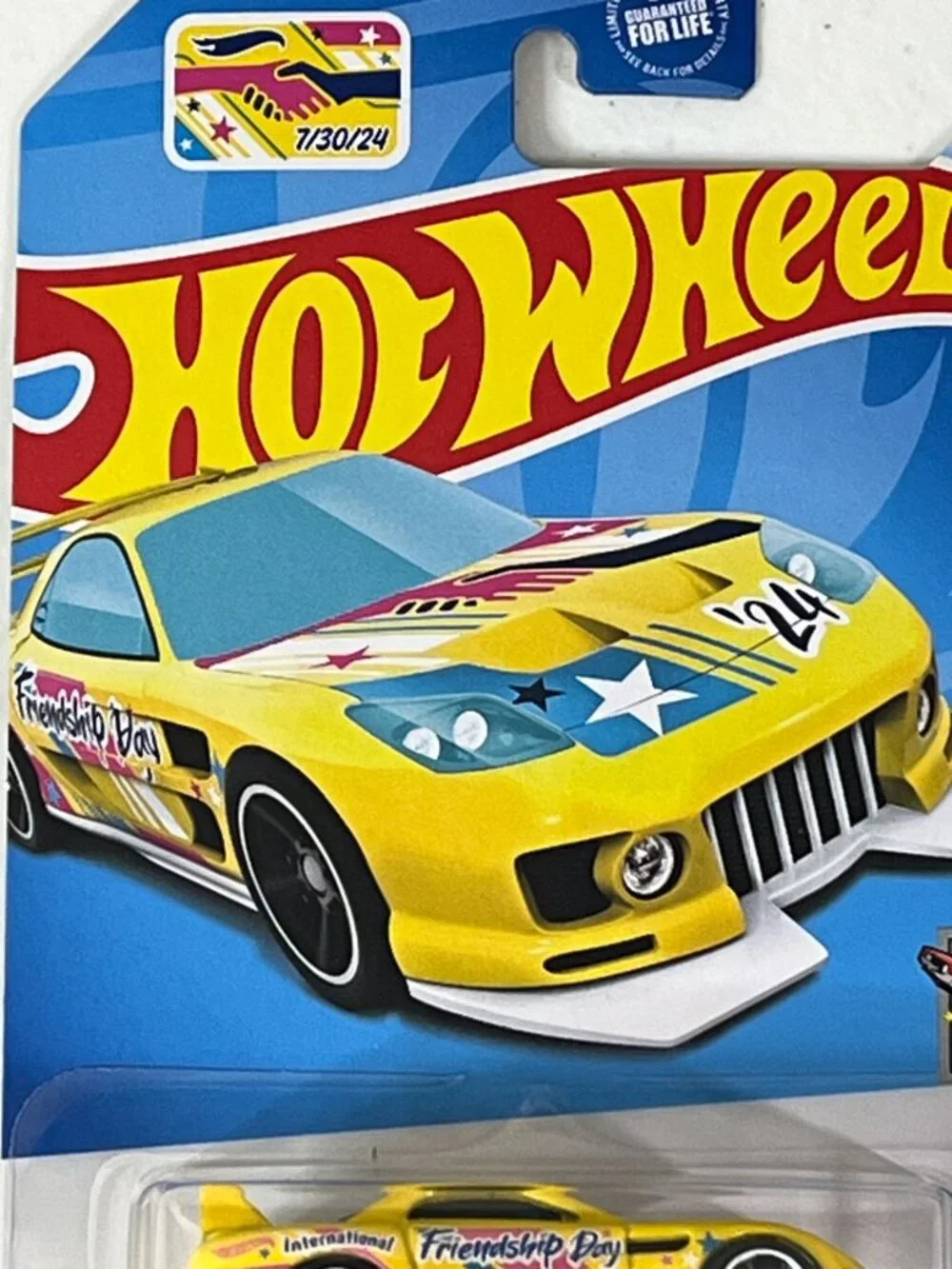 Hot Wheels 24/Seven Celebration Racers 117/250 Yellow Friendship Day Car 2024